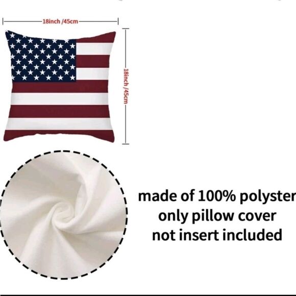 American Flag 🇺🇸 Pillow Cover - Picture 3 of 5
